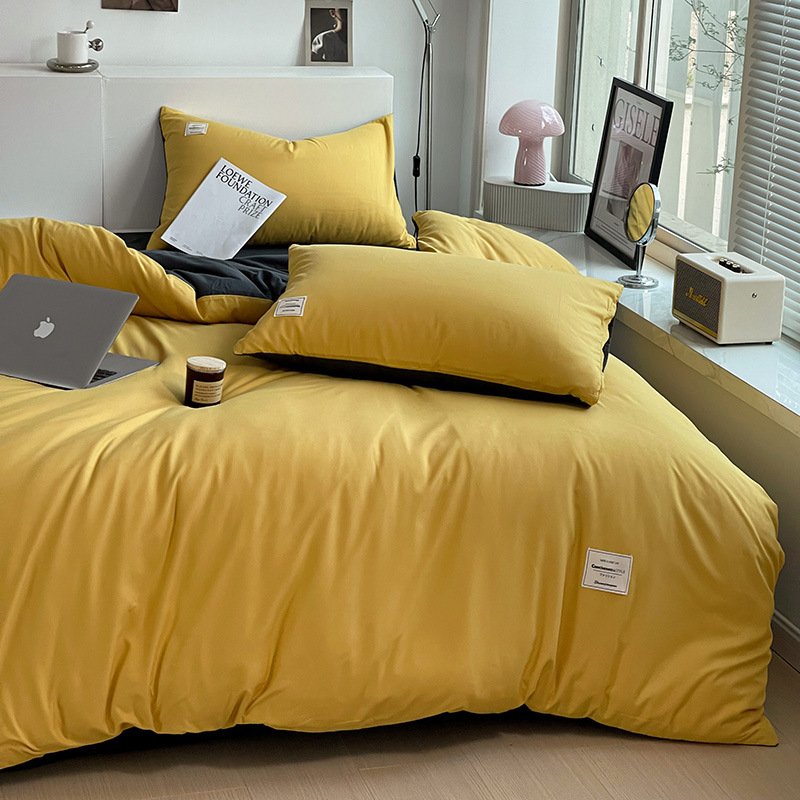 Dual-Tone Brushed Microfiber 4-Piece Bedding Set - Image 2